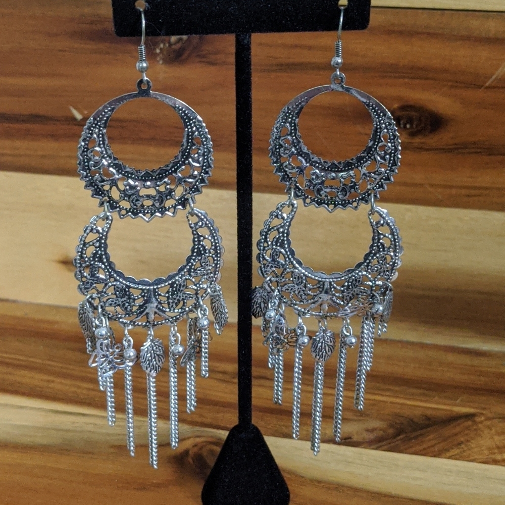 Large earrings
